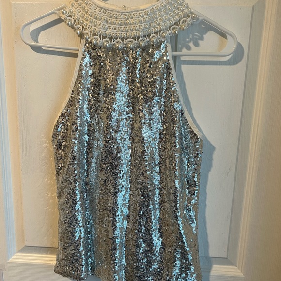 Anna Kaci Sparkle n’ Shine Collection Halter Top - Picture 2 of 9